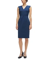 Boss by Hugo Women's Cap-Sleeve V-Neck Dress