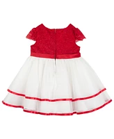 Rare Editions Baby Girl Lace Mesh Social Dress