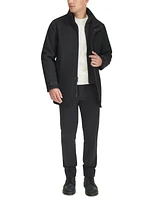 Dockers Men's 3/4-Length Car Coat with Full-Zip Bib