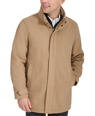 Dockers Men's 3/4-Length Car Coat with Full-Zip Bib