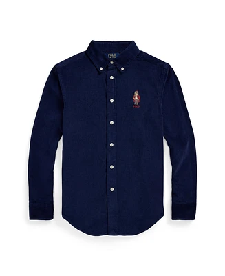 Polo Ralph Lauren Big Boys Bear Cotton Corduroy Shirt