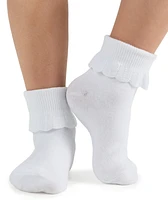 Trimfit 3-Pack Scalloped Socks, Little Girls & Big