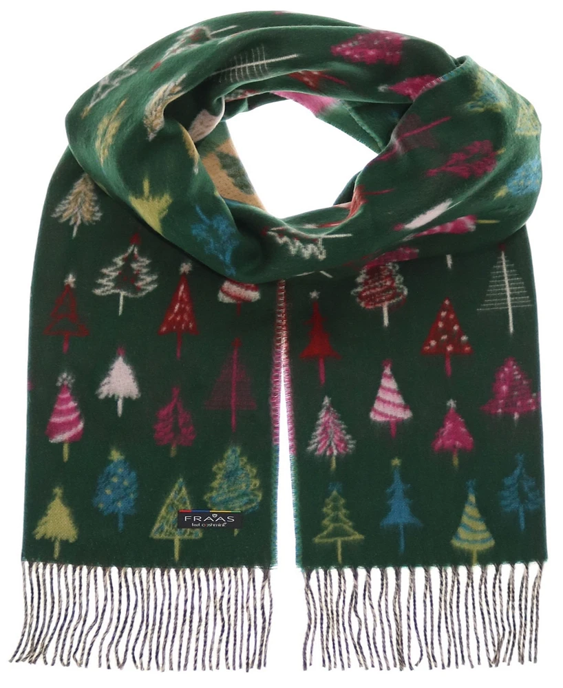 Fraas Fir Trees Christmas Cash Mink Scarf