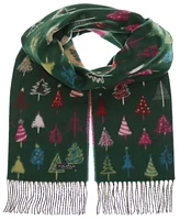 Fraas Fir Trees Christmas Cash Mink Scarf