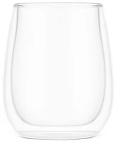 Bodum Skal Double-Walled White Wine Glasses, Set of 2