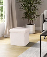 Seville Classics Foldable Storage Ottoman