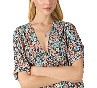 O'Neill Juniors' Rosemary Terrece Floral-Print Babydoll Dress