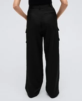 Kenneth Cole Women's High-Rise Double Cargo Pants