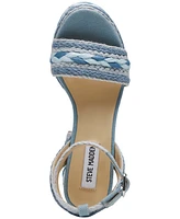 Steve Madden Women's Luccie Platform Raffia Dress Sandals