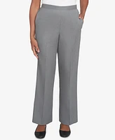 Alfred Dunner Petite Copenhagen Soft Heather Microfiber Average Length Pants