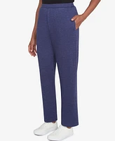 Alfred Dunner Petite French Quarter Soft Brushed Knit Average Length Pants