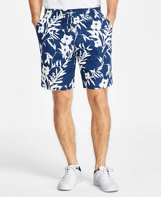 Tommy Hilfiger Men's Harlem Linen 9" Printed Shorts