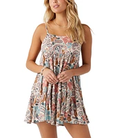 O'Neill Juniors' Rilee Floral-Print Cover-Up Dress