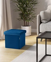 Seville Classics Tufted Storage Ottoman