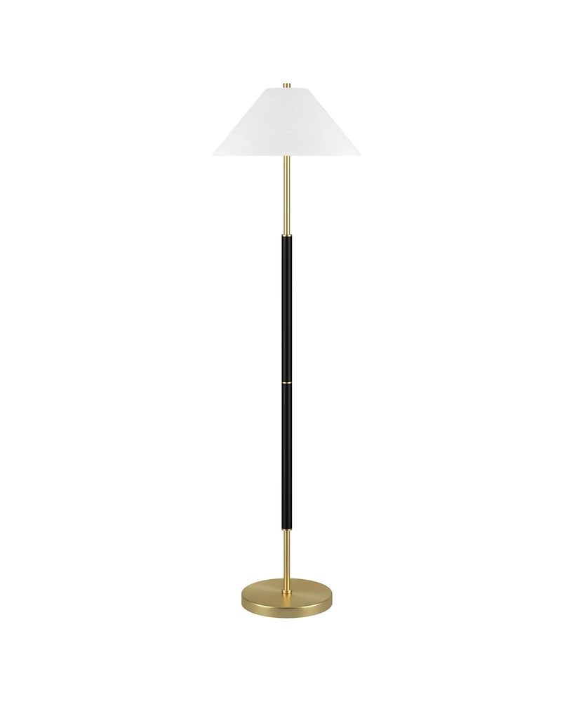 Hudson & Canal 18" Metal Simona 2-Light Floor Lamp