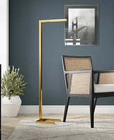 Hudson & Canal 52" Metal Malin Tall Integrated Led Floor Lamp