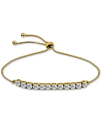 Giani Bernini Cubic Zirconia Curved Bar Bolo Bracelet, Created for Macy's