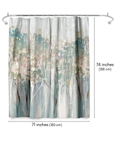 Americanflat 71x74 Shower Curtain - Colorful Abstract Design - Dewy Iii by Pi Creative Art