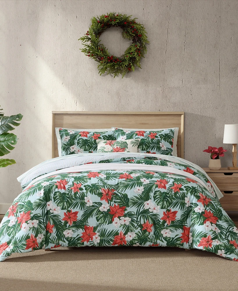 Tommy Bahama Home Festive Palms Reversible 3-Pc. Comforter Set