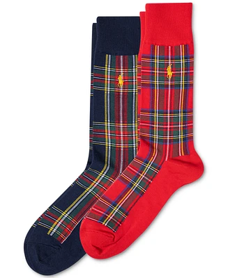 Polo Ralph Lauren Men's 2-Pk. Stewart Tartan Slack Socks