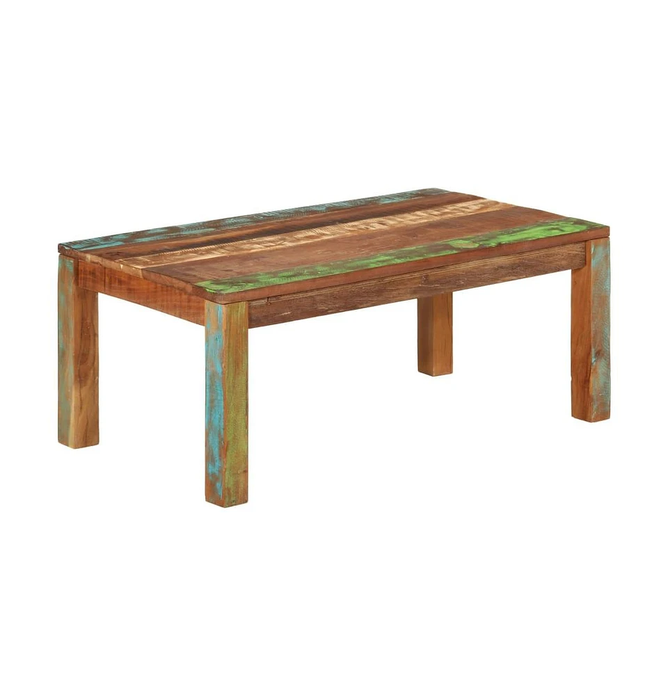 vidaXL Coffee Table 39.4"x21.7"x15.7" Solid Reclaimed Wood