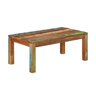 vidaXL Coffee Table 39.4"x21.7"x15.7" Solid Reclaimed Wood