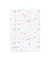 Hudson Baby Infant Girl Cotton Flannel Burp Cloths, Garden Fairies, One Size