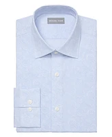 Michael Kors Men's Regular Fit Comfort Stretch Check Dress Shirt