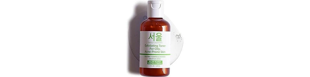 Seoul Ceuticals Korean Skin Care Exfoliating Toner for Acne Prone Skin K Beauty Skincare