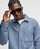 Mode of One Men's Long-Sleeve Knit Trucker Jacket, Exclusively at Macy's