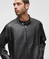 Mode of One Men's Faux-Leather Moto Jacket, Exclusively at Macy's