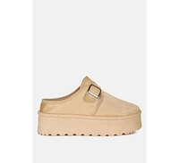 London Rag Ryeson Buckle Strap Platform Classic Slip-On