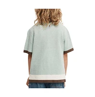 Cotton On Boys Knitted Short Sleeve Shirt