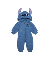 Disney Baby Boys Winnie the Pooh Mickey Mouse Lilo & Stitch Jack Skellington Monsters Inc Zip Up Coverall Newborn to