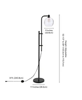 Hudson & Canal 68" Metal Antho Height-Adjustable Floor Lamp