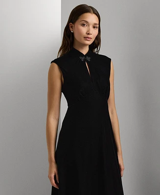 Lauren Ralph Women's Velvet Cap-Sleeve Dress