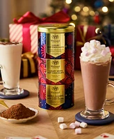 Whittard of Chelsea Holiday Luxury Hot Cocoa Stacking Tins, 3 Piece