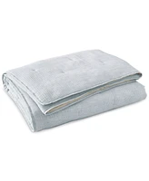 Oake Airy Gauze Stripe Coverlet, Full/Queen, Exclusively at Macy's