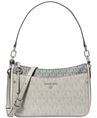 Michael Michael Kors Jet Set Charm Logo Medium Top Zip Pochette Crossbody