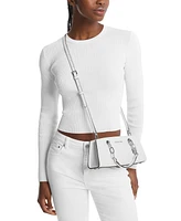 Michael Kors Cynthia Small East West Leather Satchel