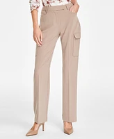 Tahari Asl Women's Straight-Leg Cargo Pants