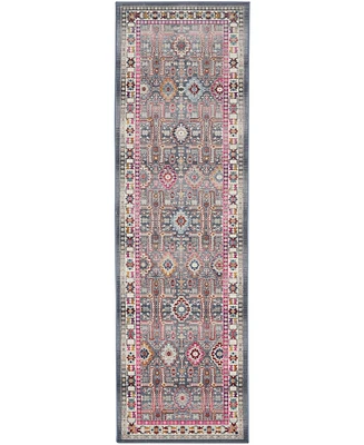 Nourison Home Vintage Kashan VKA05 2'4"x8' Runner Area Rug