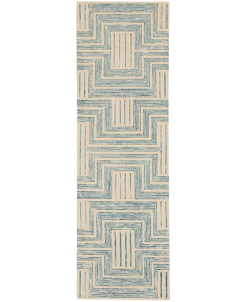 Nourison Home Interlock ITL06 2'3"x7'6" Runner Area Rug