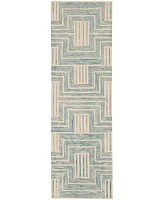 Nourison Home Interlock ITL06 2'3"x7'6" Runner Area Rug