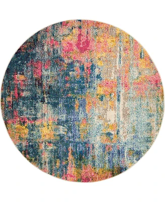 Nourison Home Celestial CES09 5'3"x5'3" Round Area Rug