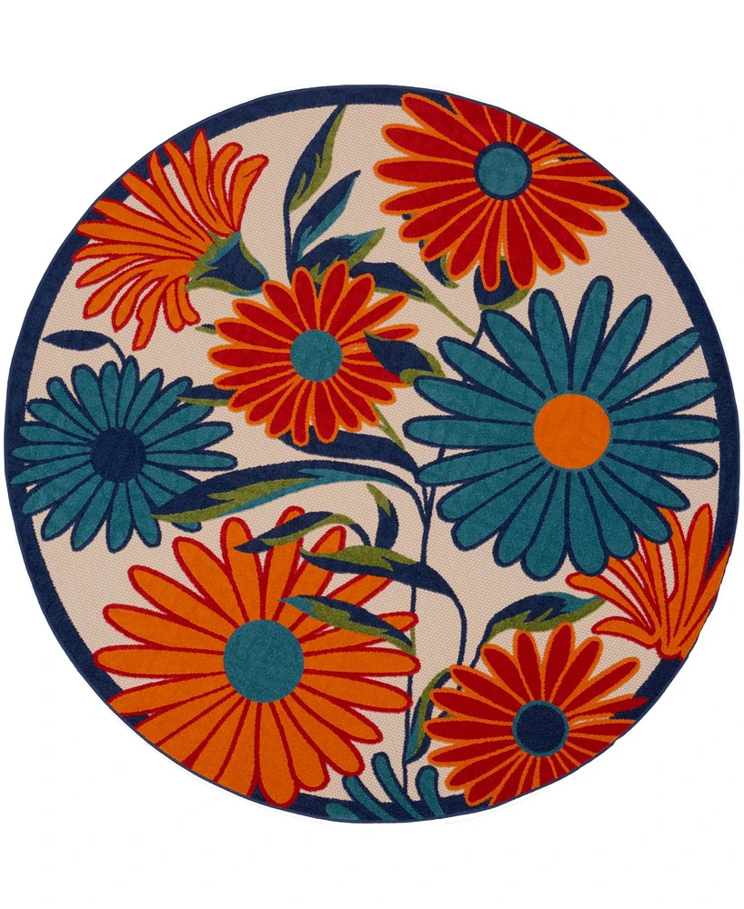 Nourison Home Aloha ALH33 4'x4' Round Area Rug