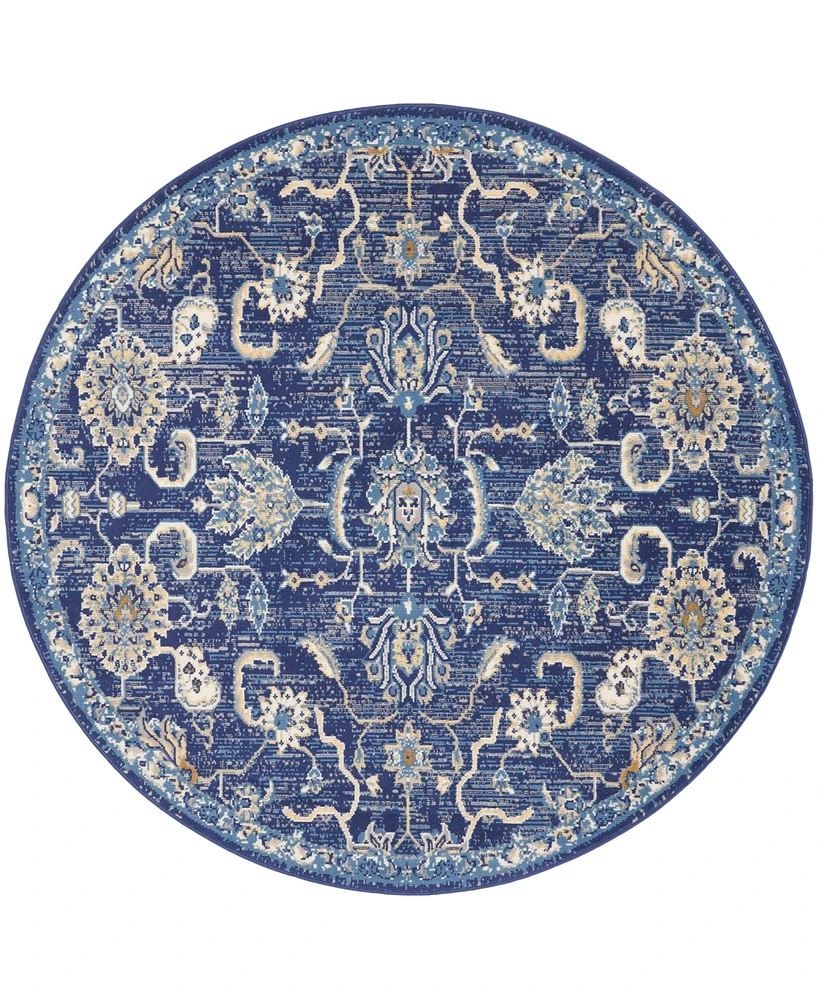 Nourison Home Grafix GRF24 5'3"x5'3" Round Area Rug