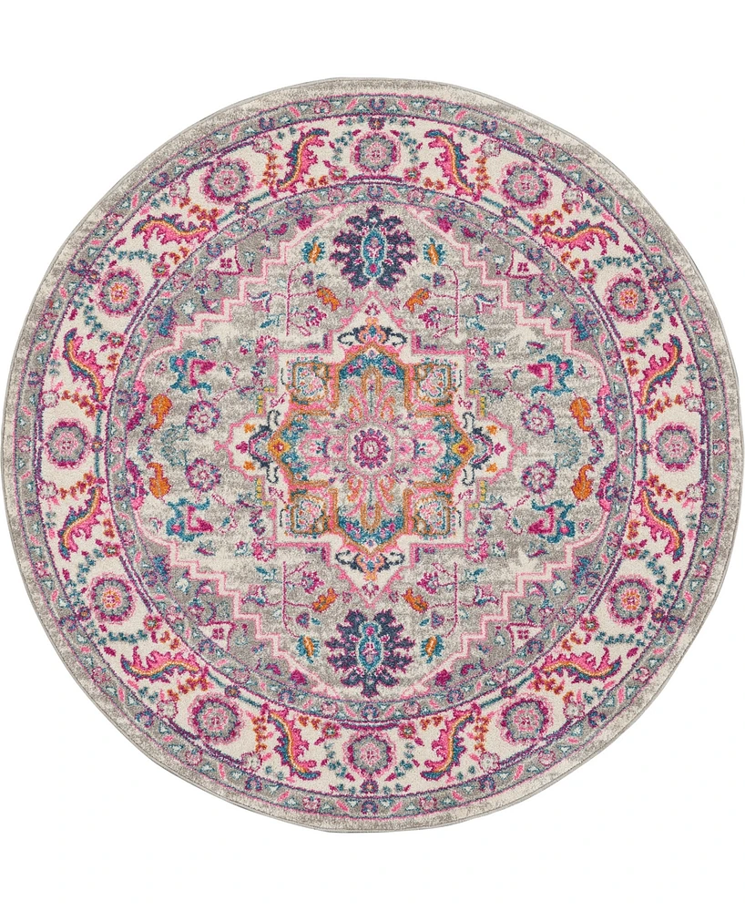 Nourison Home Passion PSN20 5'x5' Round Area Rug