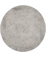 Nourison Home Rustic Textures RUS09 7'10"x7'10" Round Area Rug