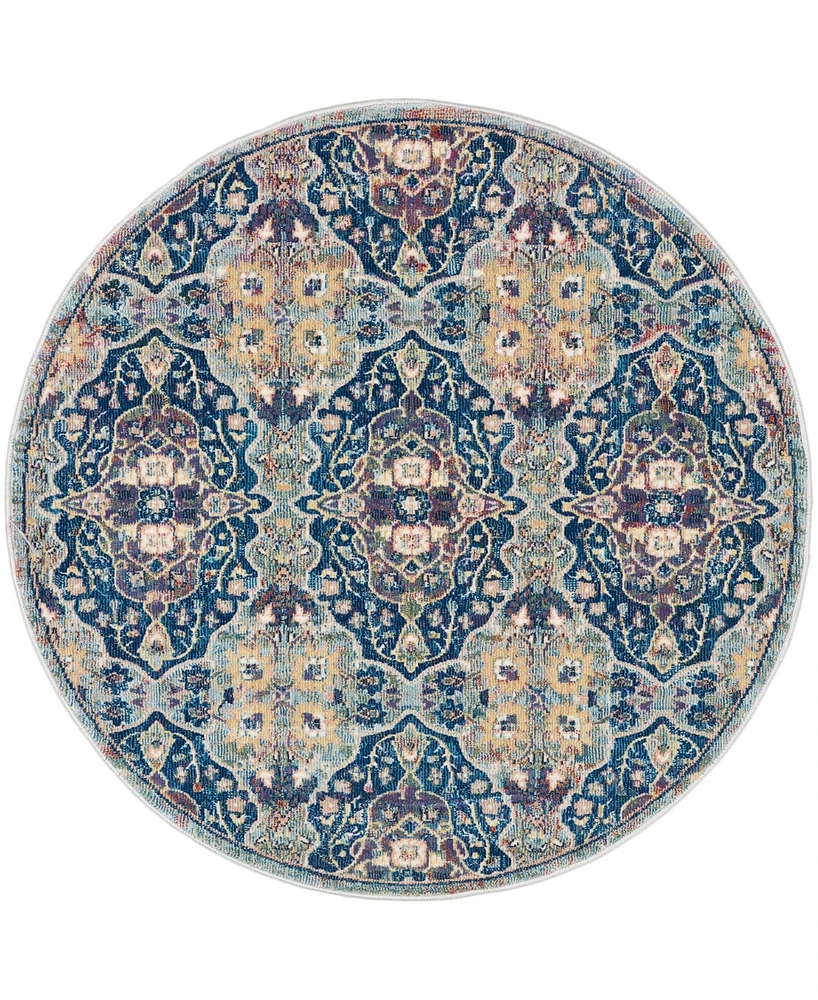 Nourison Home Ankara Global ANR16 4'x4' Round Area Rug